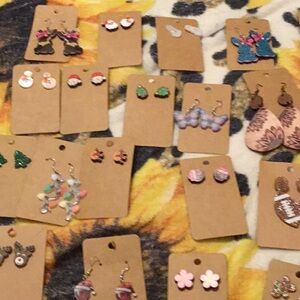 Huge bundle  Festive Christmas Easter Sumer Holiday Earring Lot  new